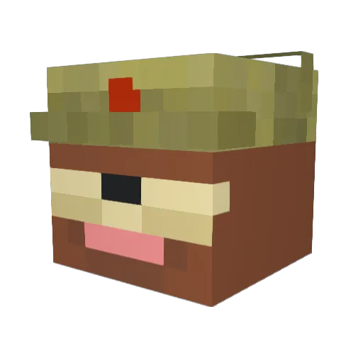 Vynful Minecraft avatar head, 3D render