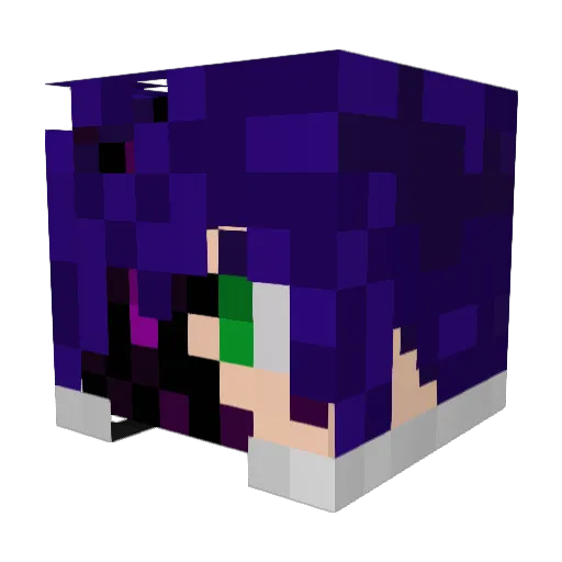 Vynirion Minecraft avatar head, 3D render