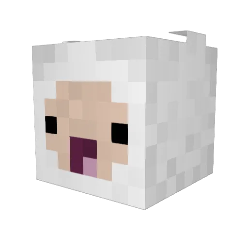 Vynoxic Minecraft avatar head, 3D render