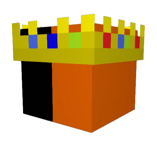 Vynus Minecraft avatar head, 3D render