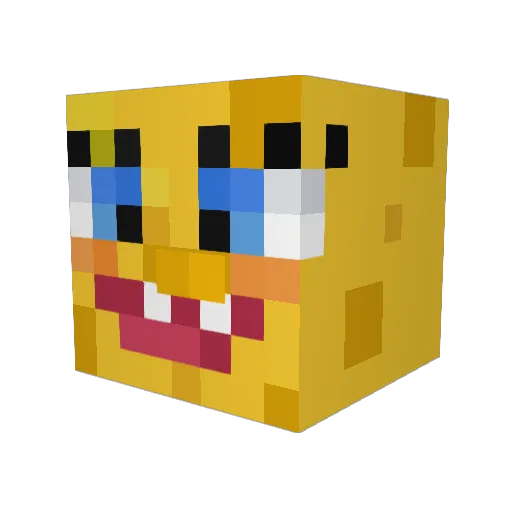 Vypexiskrass Minecraft avatar head, 3D render