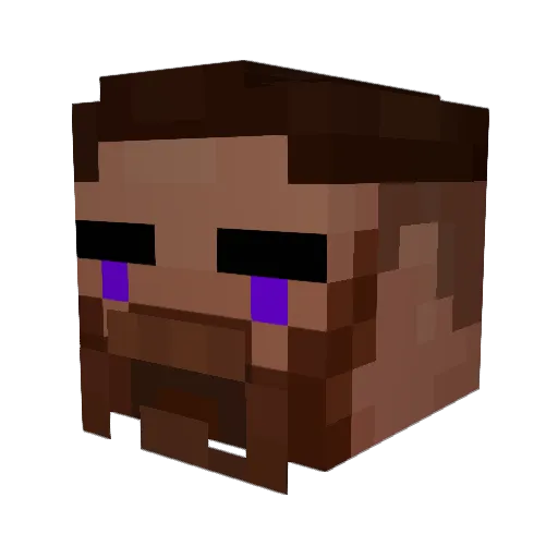 VyrBy Minecraft avatar head, 3D render