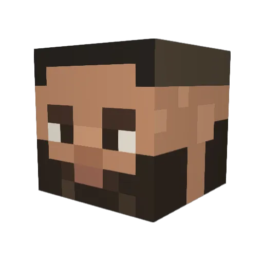 VyrByte Minecraft avatar head, 3D render