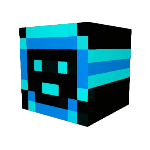 Vyre26 Minecraft avatar head, 3D render