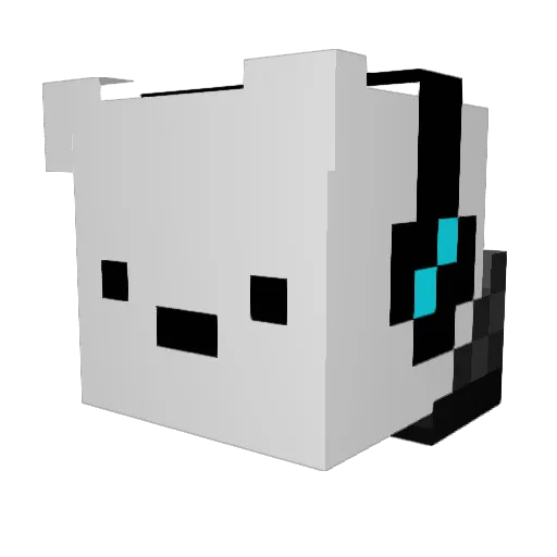 Vyre Minecraft avatar head, 3D render