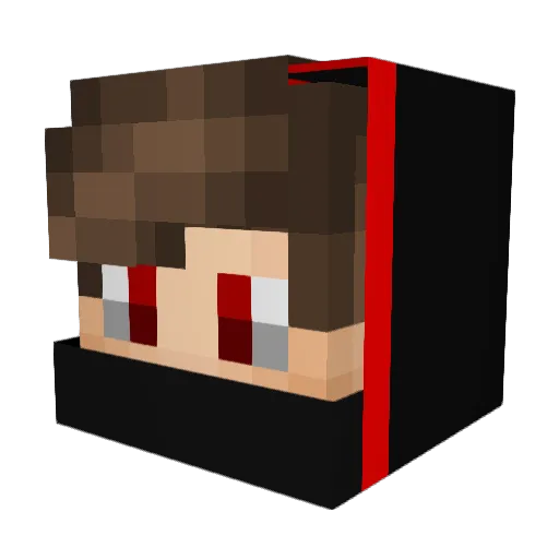 Vyresz Minecraft avatar head, 3D render