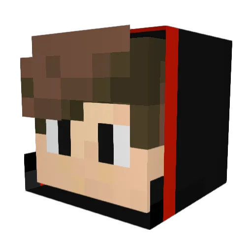 VyrixX Minecraft avatar head, 3D render