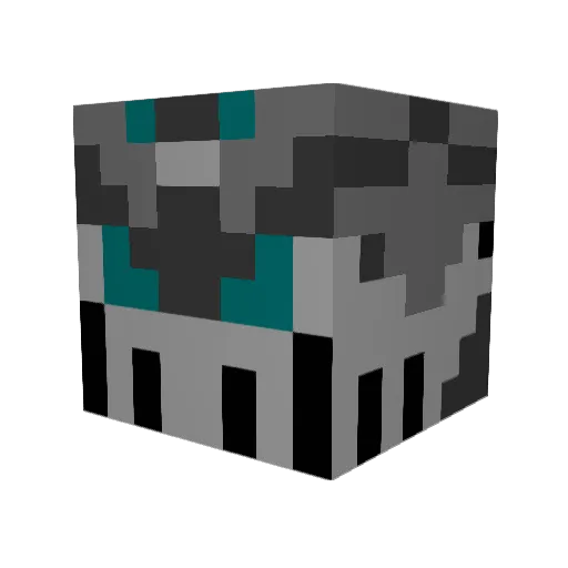 Vyropod Minecraft avatar head, 3D render