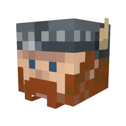Vyrr4189 Minecraft avatar head, 3D render