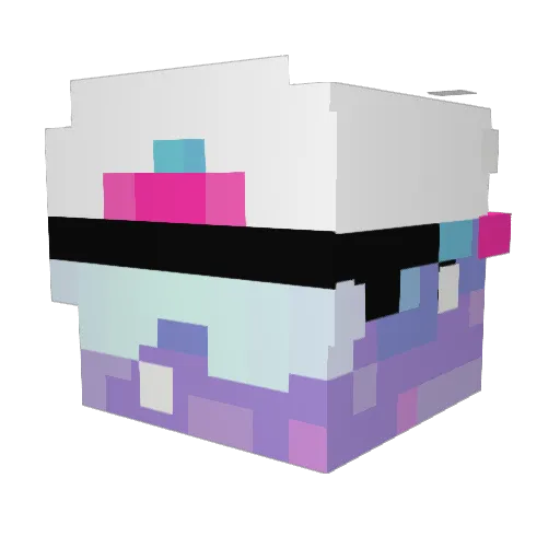 Vyrus118 Minecraft avatar head, 3D render