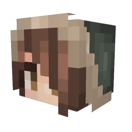 Vyse_Vyrsa Minecraft avatar head, 3D render