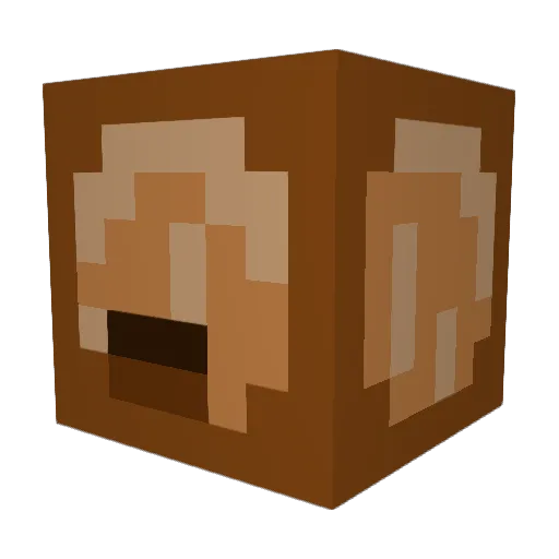 Vysrin Minecraft avatar head, 3D render