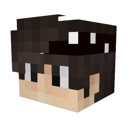 VystRising Minecraft avatar head, 3D render