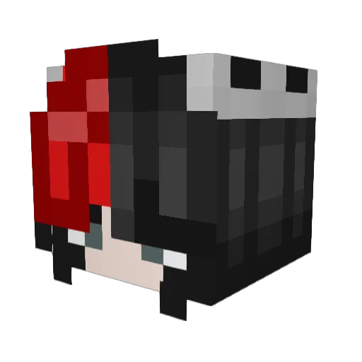 Vytraell Minecraft avatar head, 3D render