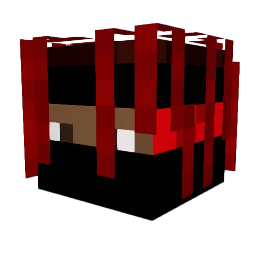 Vyuz Minecraft avatar head, 3D render