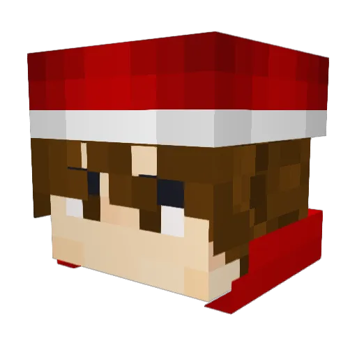 Vyxar Minecraft avatar head, 3D render