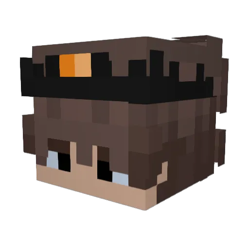 VyxenIX Minecraft avatar head, 3D render