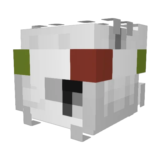 VyxenK Minecraft avatar head, 3D render