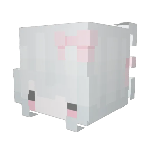 Vyxxnn Minecraft avatar head, 3D render