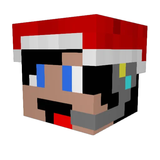 VyzerW Minecraft avatar head, 3D render