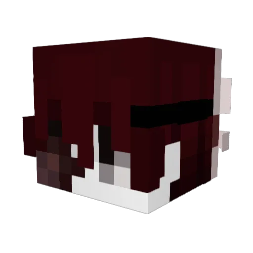 Vzxca Minecraft avatar head, 3D render
