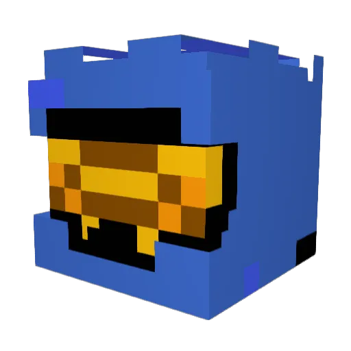 W00KIE15 Minecraft avatar head, 3D render