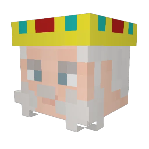 W0AD Minecraft avatar head, 3D render