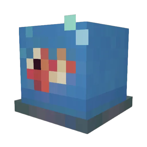 W0CK__ Minecraft avatar head, 3D render