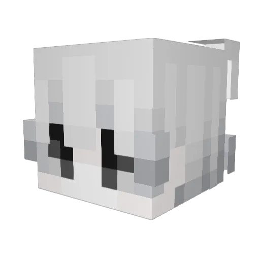 W0MANIZER Minecraft avatar head, 3D render