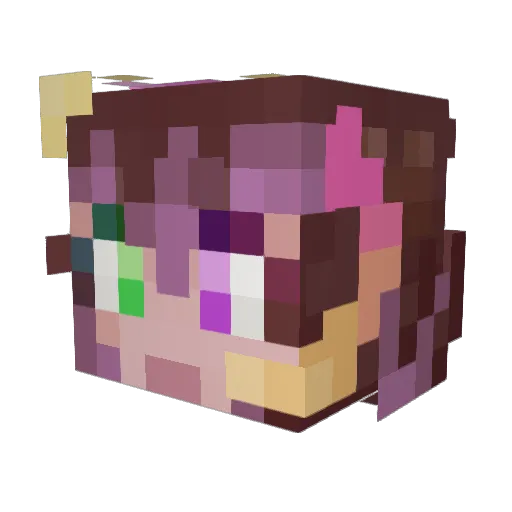 W0lf_Storm Minecraft avatar head, 3D render