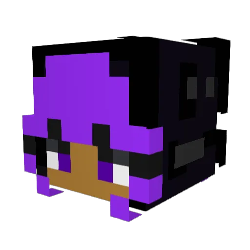 W0lfcut Minecraft avatar head, 3D render