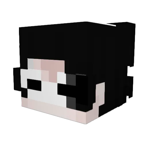 W0lfira Minecraft avatar head, 3D render