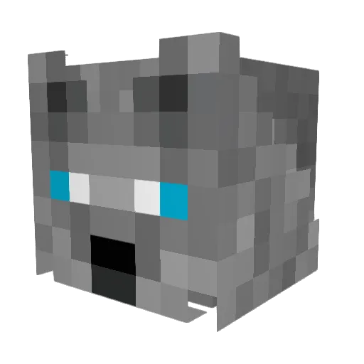 W0lfymc Minecraft avatar head, 3D render