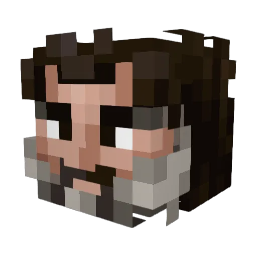 W0nderko Minecraft avatar head, 3D render