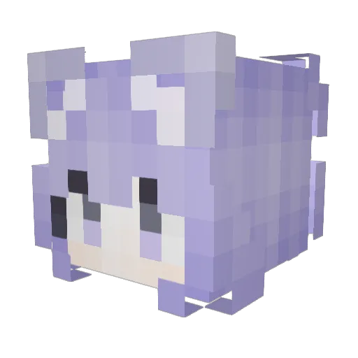 W11B Minecraft avatar head, 3D render