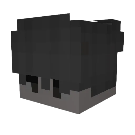 W1PXZ Minecraft avatar head, 3D render