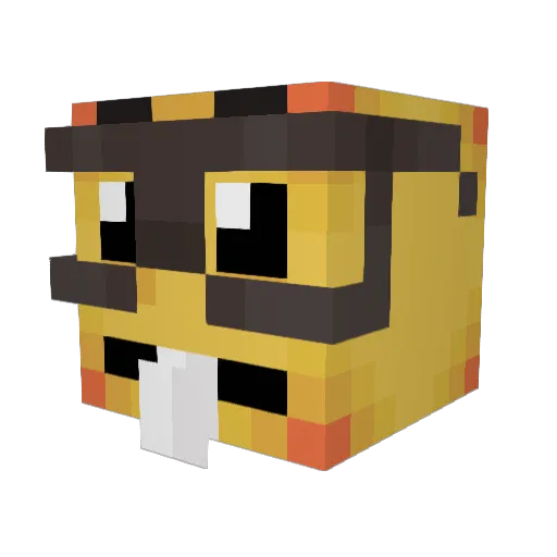 W1ll_B Minecraft avatar head, 3D render