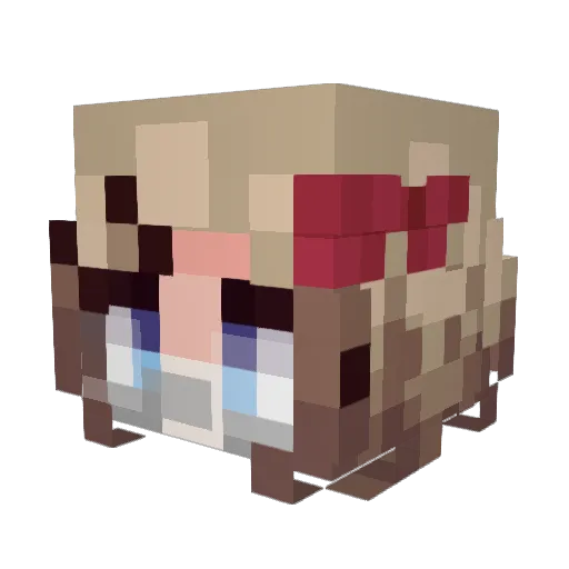 W1nning_Streak Minecraft avatar head, 3D render