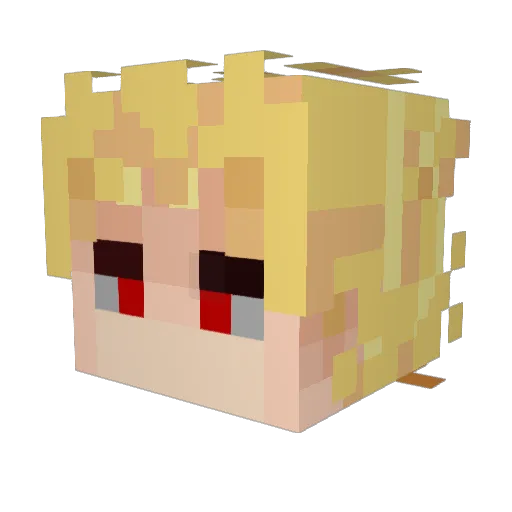 W1ntezGod Minecraft avatar head, 3D render