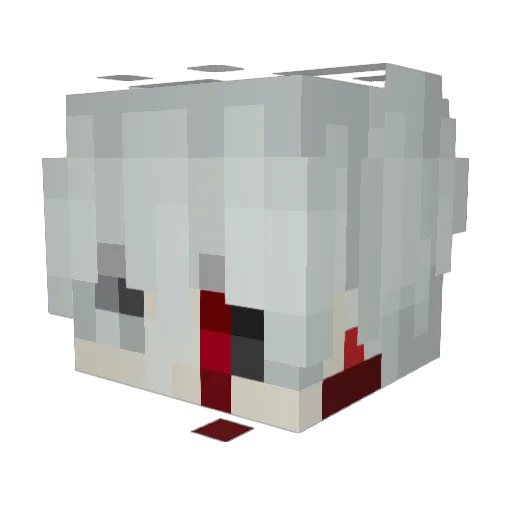 W1shImUrMan Minecraft avatar head, 3D render