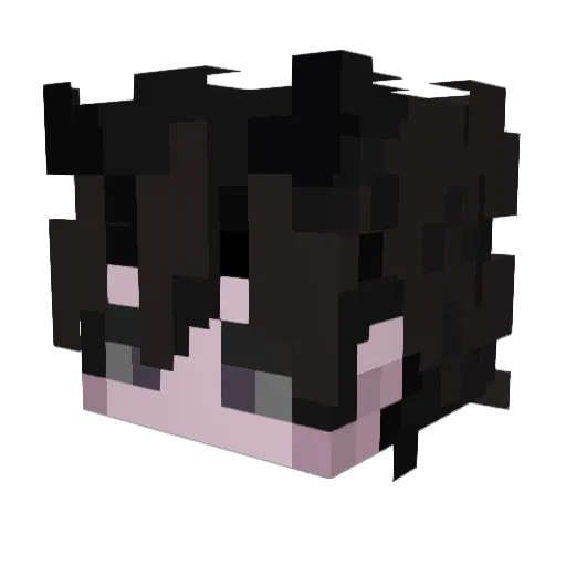 W1theredSoul Minecraft avatar head, 3D render