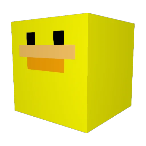 W1zoX_t Minecraft avatar head, 3D render