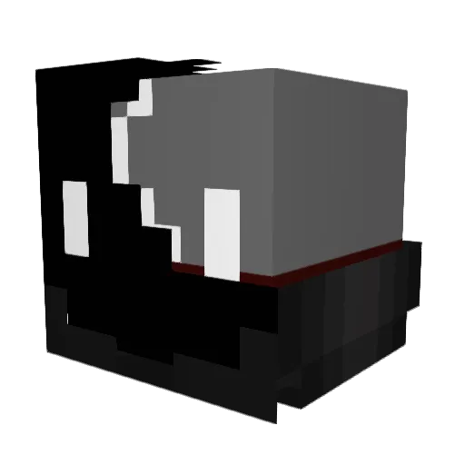 W33BLET Minecraft avatar head, 3D render