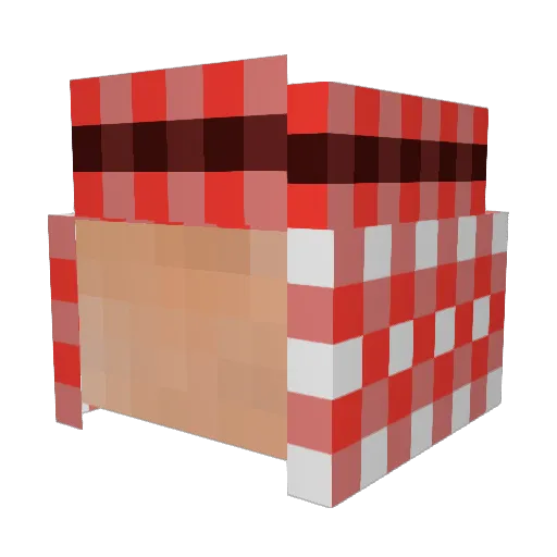 W33NI3 Minecraft avatar head, 3D render
