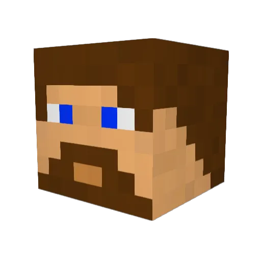 W33dFlackes Minecraft avatar head, 3D render