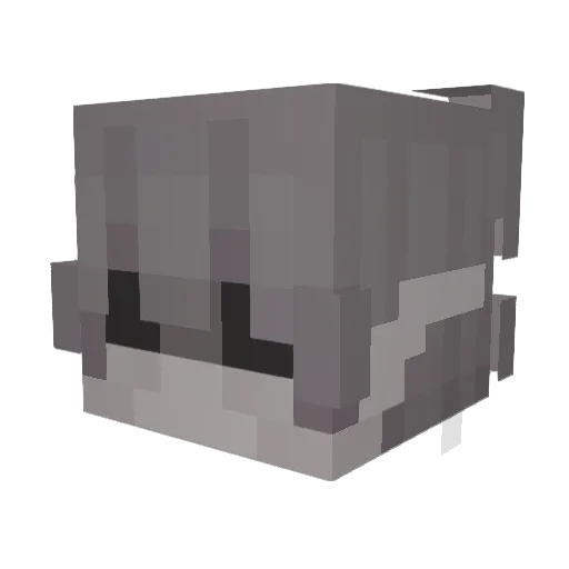 W3L1T0N Minecraft avatar head, 3D render