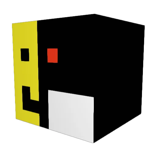 W3MOX Minecraft avatar head, 3D render