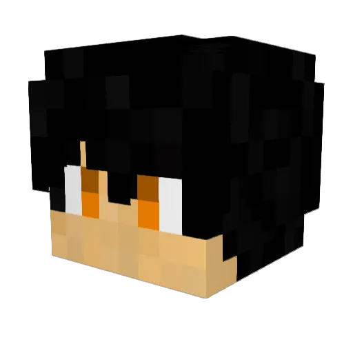 W3RTeamNorth Minecraft avatar head, 3D render