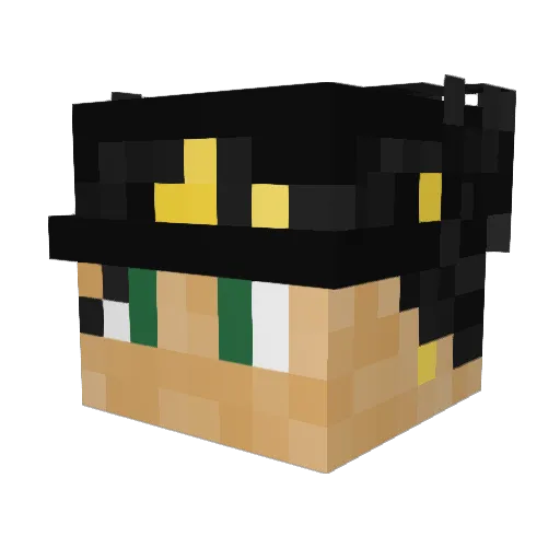W3ndon Minecraft avatar head, 3D render