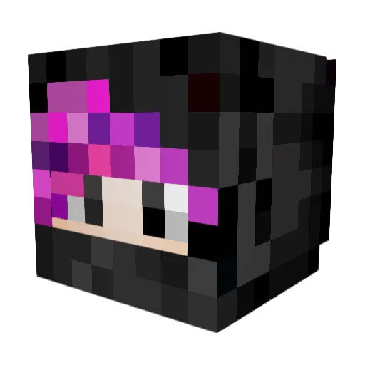 W411y Minecraft avatar head, 3D render